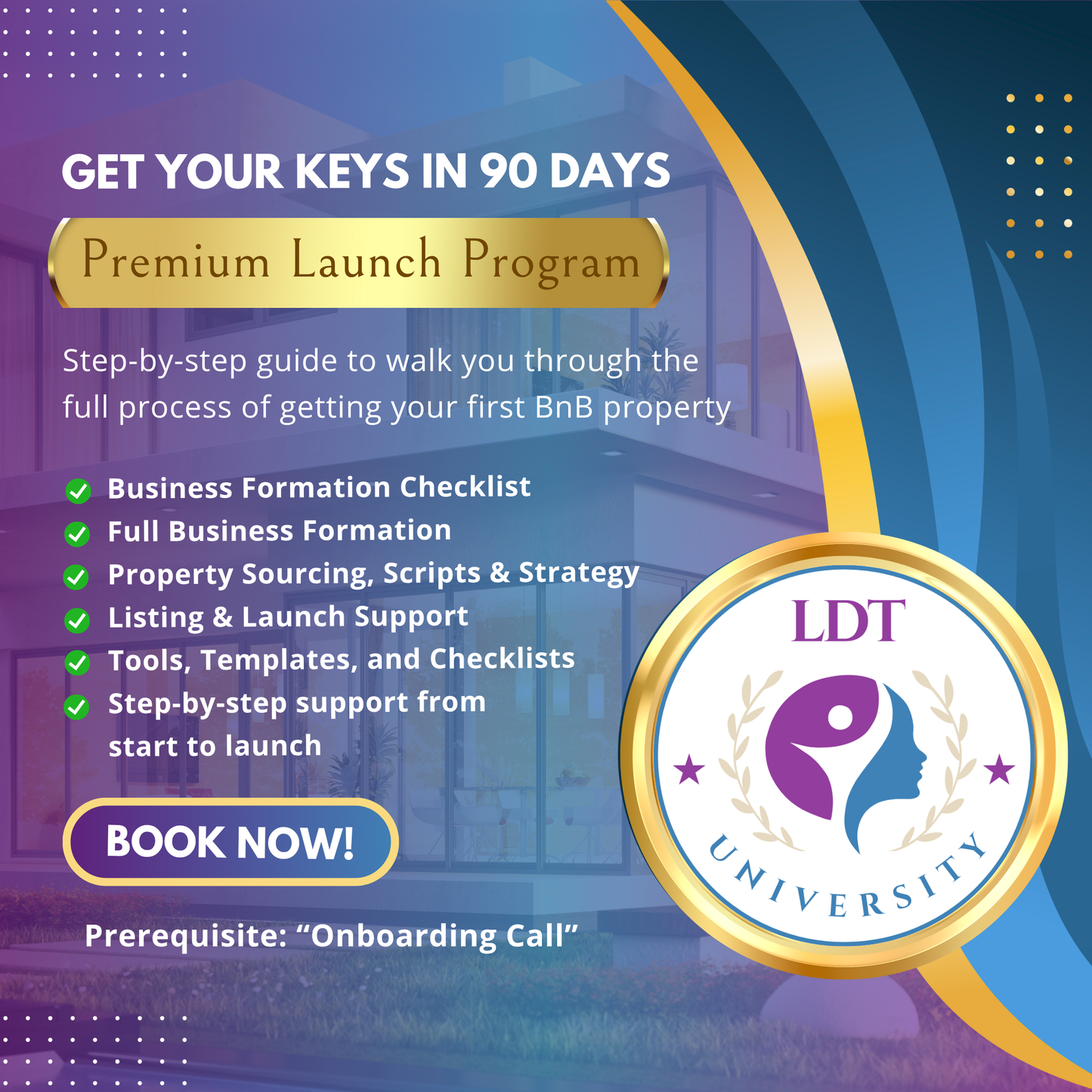 90-Day BnB Launch Program – Get Your Keys