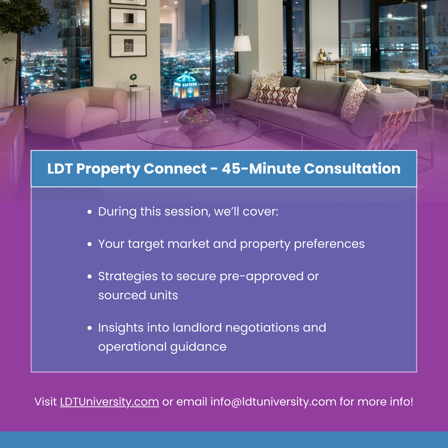 LDT Property Connect - 45-Minute Consultation